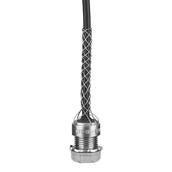Dust Tight Grip, Straight, 2-1/2 in NPT, Aluminum Body, Steel Grip, 13-3/4 in